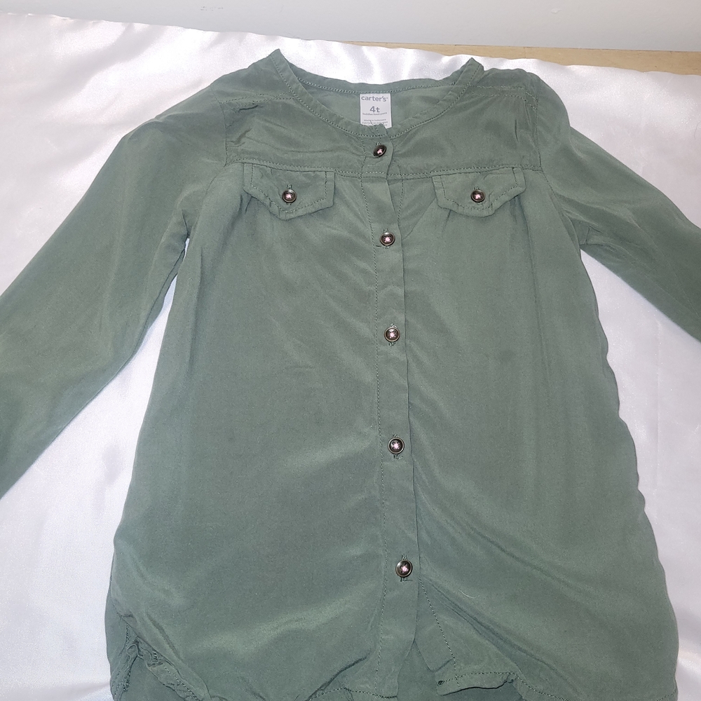 Carter's Olive Green Button-Up Shirt